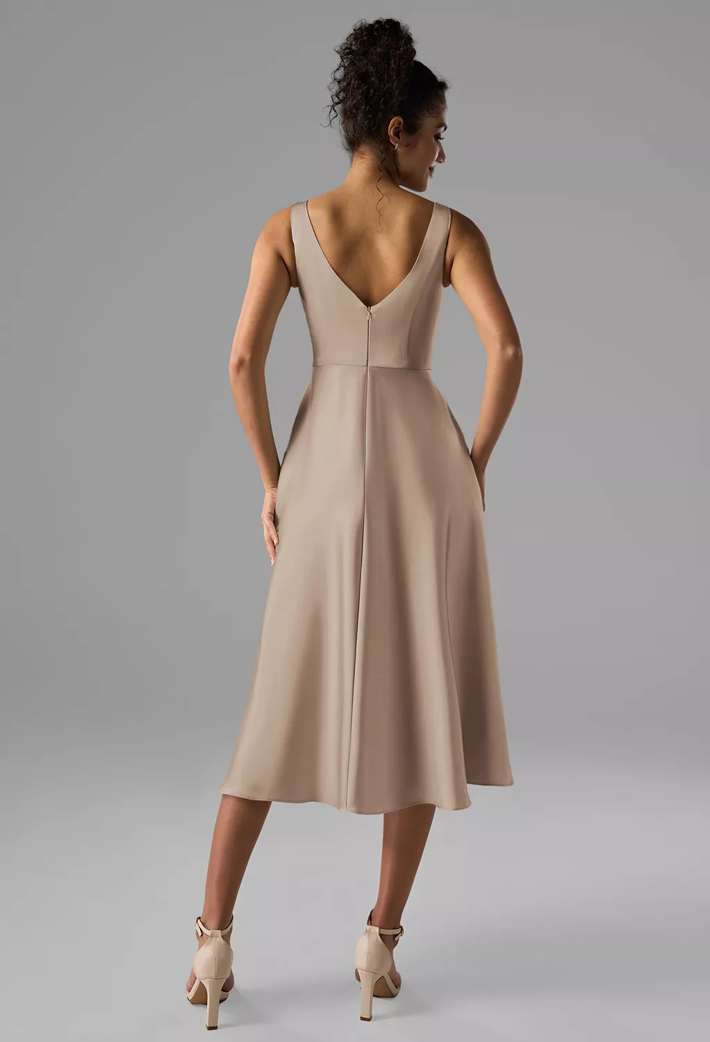 AW Asa Taupe  Spring Wedding Guest Dresses